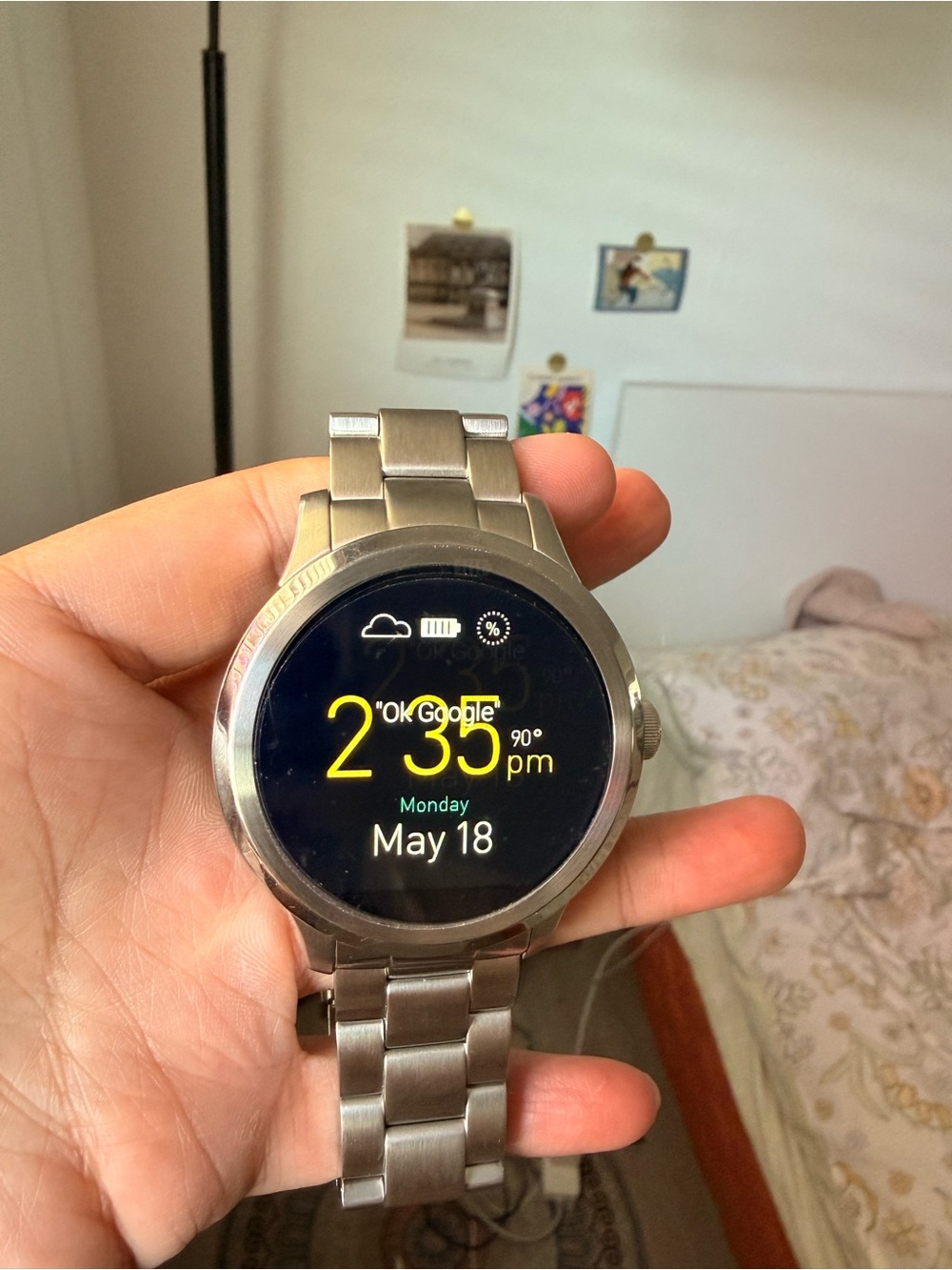 Fossil Q Stainless Steel Smartwatch Full Set Great Condition